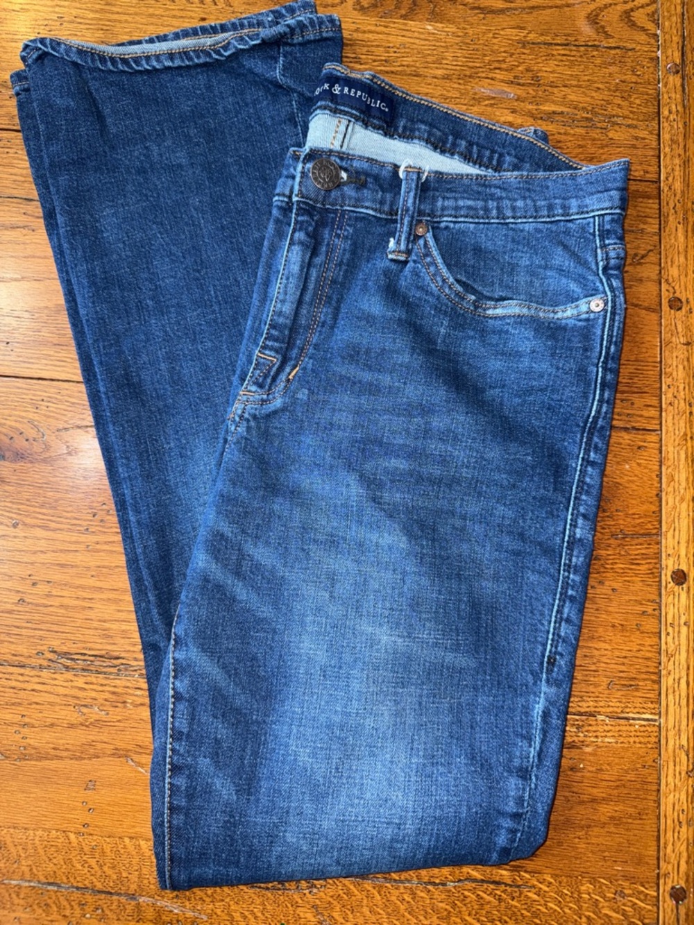 Rock & Republic Women’s Boot Cut Jeans in Medium Blue Wash